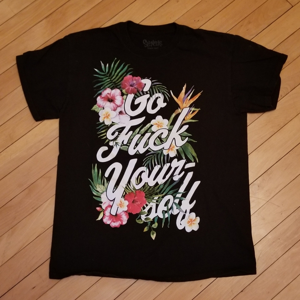 Spencer's Go Fuck Yourself Tshirt Hawaii Aloha Med